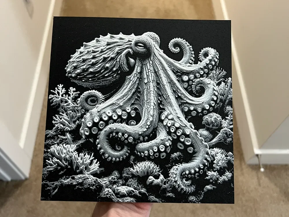 Octopus Art Hueforge by RP47 Designs HueForge model: Octopus Art Hueforge by RP47 Designs