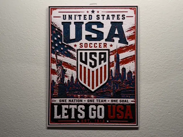 HueForge model: Team USA Soccer Poster Style HueForge by liv_3d