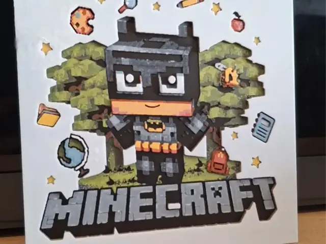 Batman minecraft 15cm x 15cm
