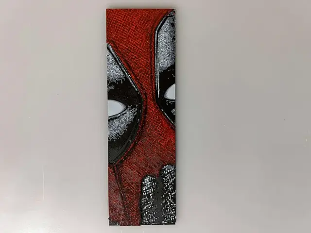 HueForge model: Deadpool Oops Pose - Bookmark by 3djd