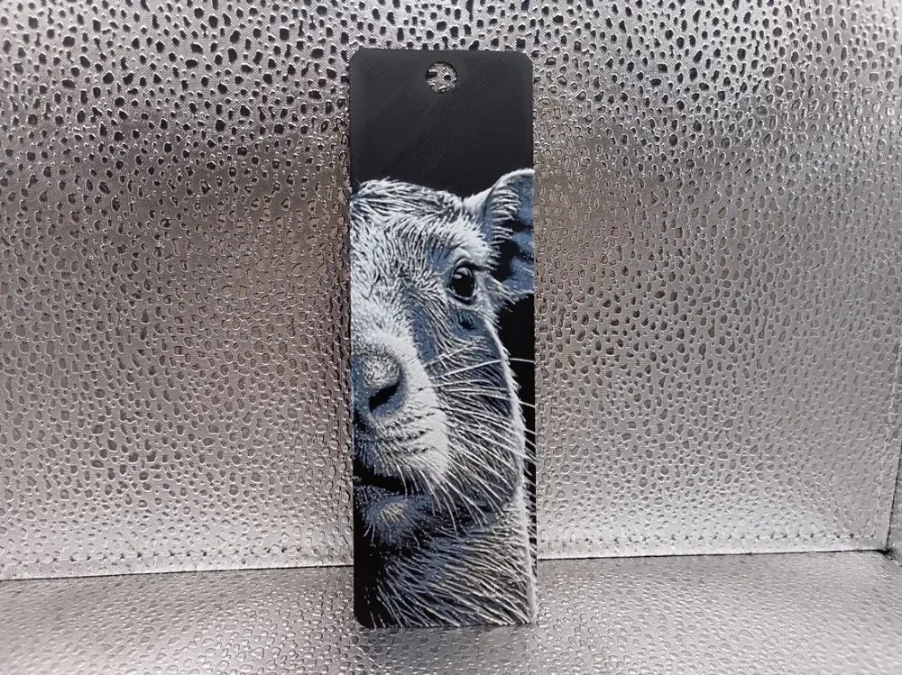 Capybara Bookmark – Hueforge by Borishotch Industries HueForge model: Capybara Bookmark – Hueforge by Borishotch Industries