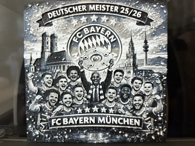 HueForge model: FC Bayern München German Champion Caricature by Reeftank&more