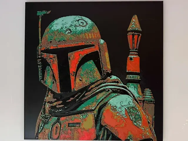 HueForge model: Boba Fett, Star Wars by 3djd