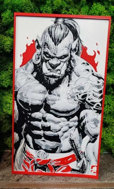 HueForge model: Orc by Garuda3D