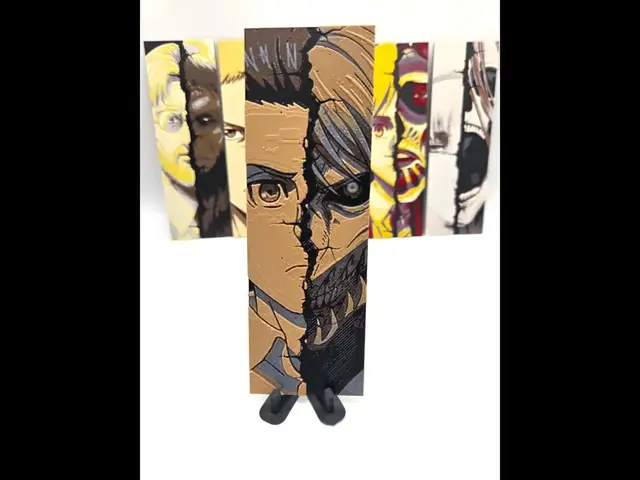 HueForge model: Attack on Titan 50x150mm bookmark, Marcel by MythicHue's