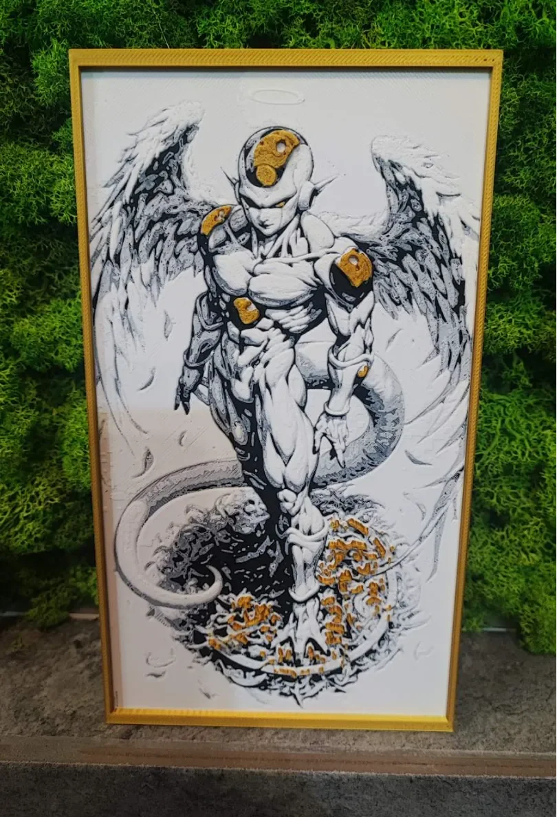 Angel Frieza by Garuda3D HueForge model: Angel Frieza by Garuda3D