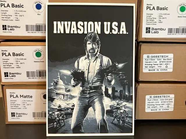 HueForge model: Invasion USA Hueforge by Estiv