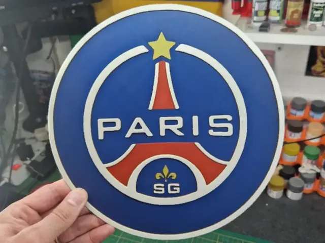 HueForge model: PSG Hueforge - Champions League by Dakiren