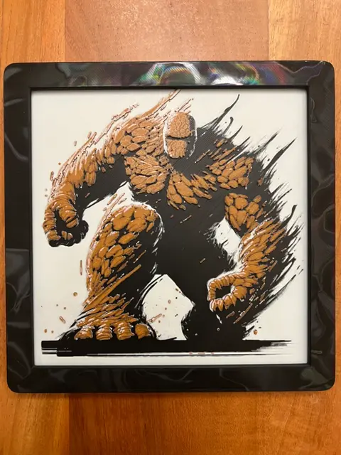 HueForge model: The Thing from The Fantastic 4 by JustBe 3D Printing