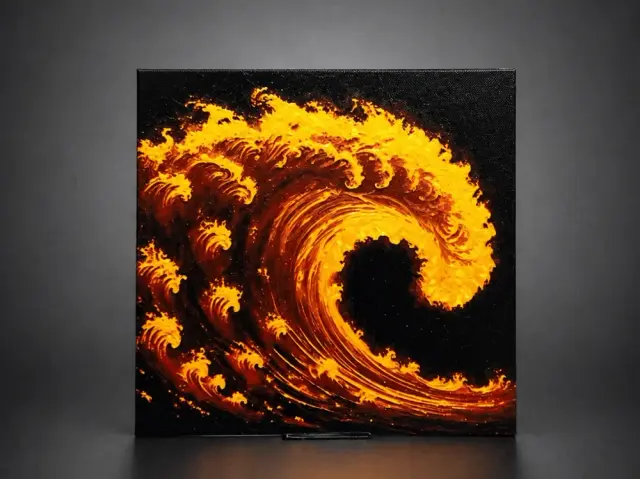 HueForge model: Infernal Wave - The Tide of Flames by Aleksandr