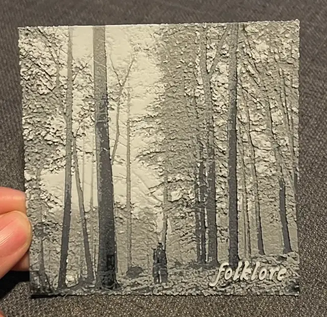 HueForge model: folklore by Taylor Swift - Hueforge Print by cyanidesugar