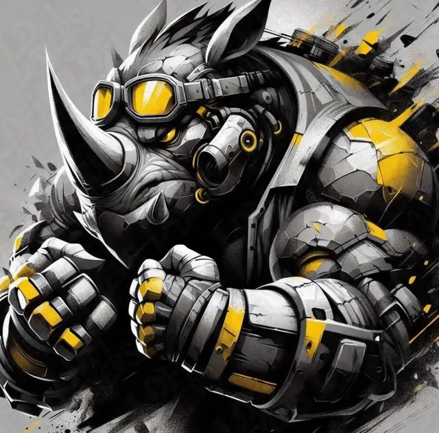 HueForge model: Rocksteady from TMNT Hueforge by LoFi Layers