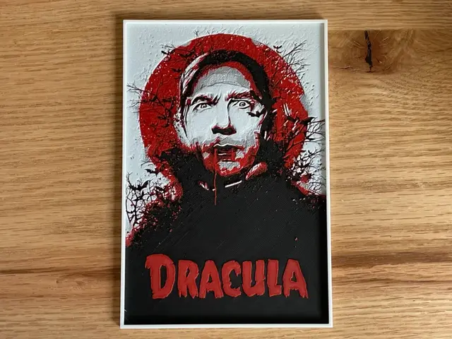 HueForge model: Dracula (1931) Hueforge Movie Poster by NiiON