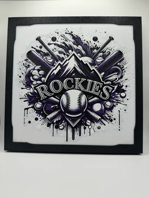 HueForge model: Colorado Rockies - MLB Hueforge by Canadian Gamer