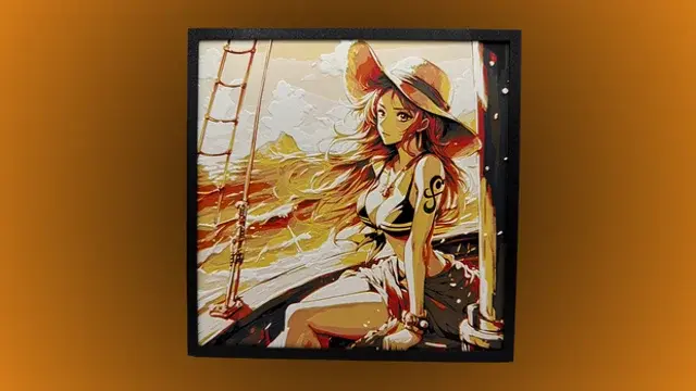 HueForge model: Nami - One Piece Hueforge by Canadian Gamer