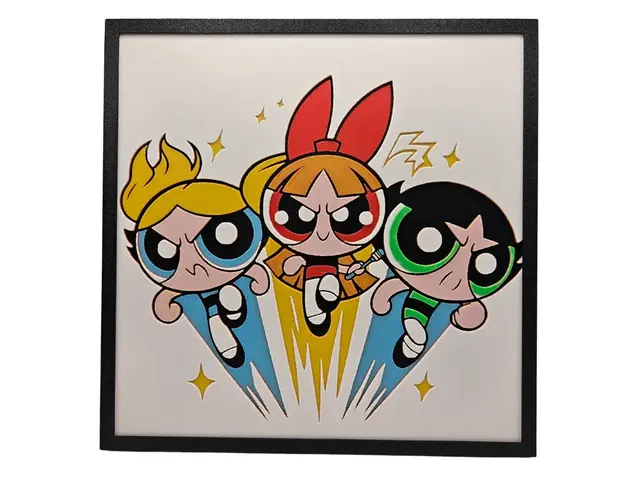 HueForge model: Powerpuff Girls by BusyKikiBee