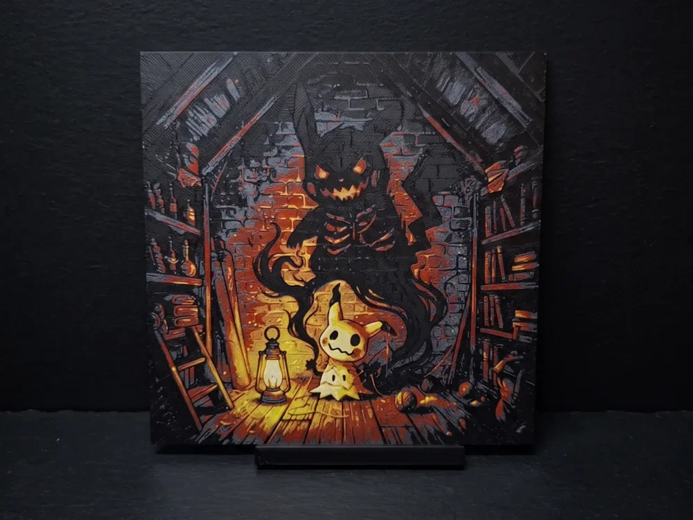 Mimikyu's Attic - Hueforge by LED HueForge model: Mimikyu's Attic - Hueforge by LED