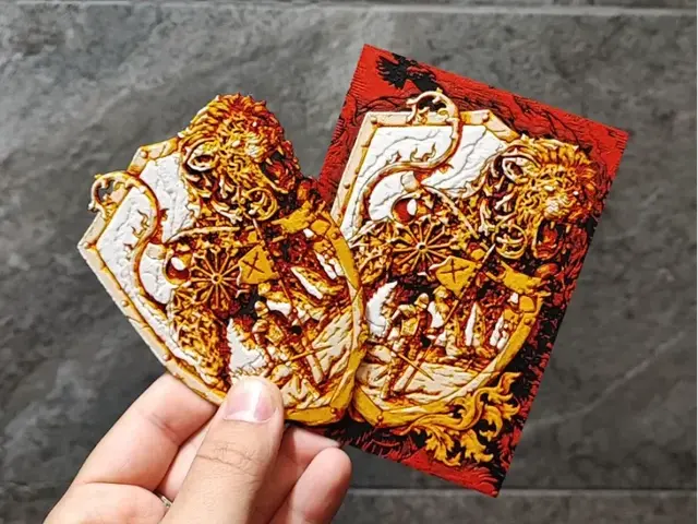 HueForge model: Leo cards by Garuda3D