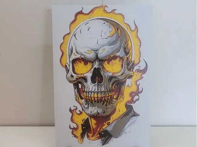 HueForge model: Ghost Rider by Poly3D