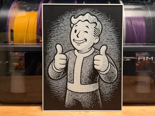 HueForge model: Fallout Vault Boy HueForge by liv_3d