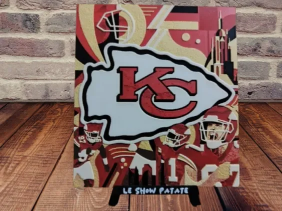 Plaque hueforge Kansas Chiefs by leshowpatate HueForge model: Plaque hueforge Kansas Chiefs by leshowpatate
