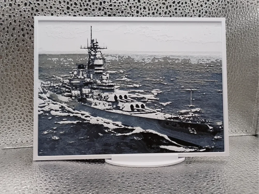 USS Missouri (BB-63) – Hueforge by Borishotch Industries HueForge model: USS Missouri (BB-63) – Hueforge by Borishotch Industries