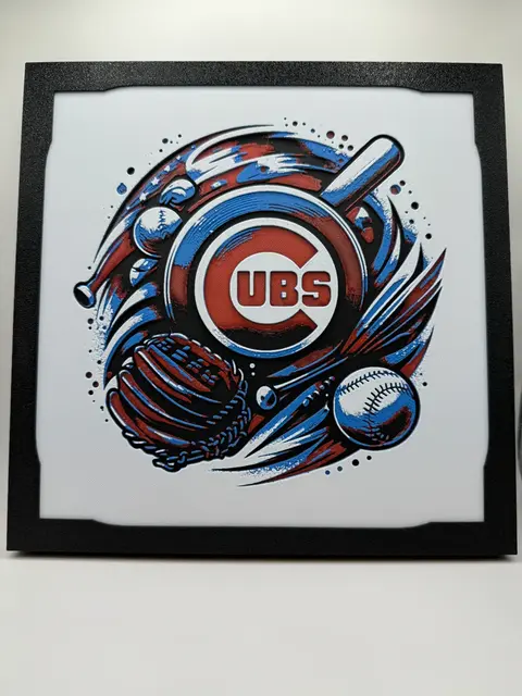 HueForge model: Chicago Cubs - MLB Hueforge by Canadian Gamer