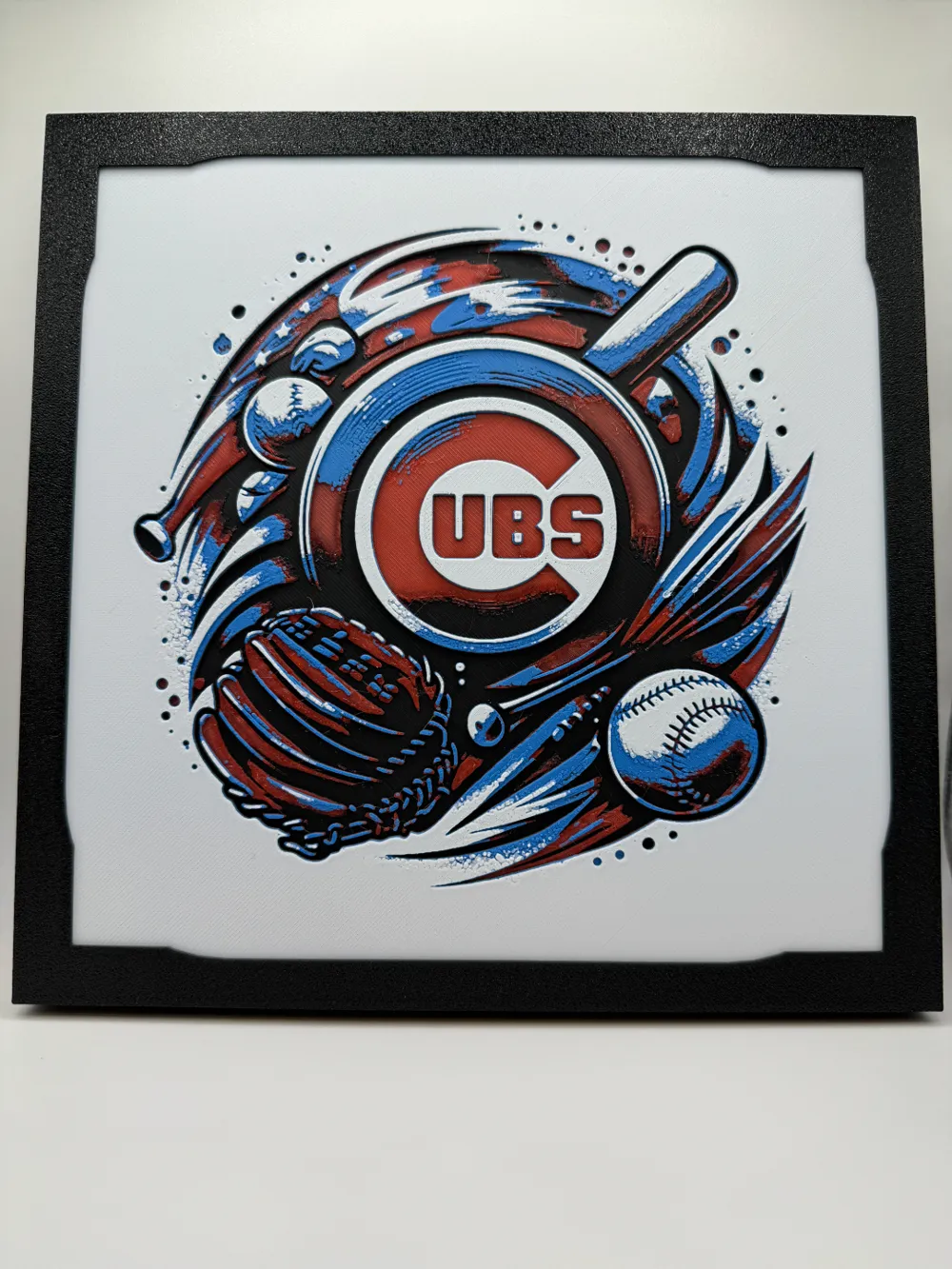 Chicago Cubs - MLB Hueforge by Canadian Gamer HueForge model: Chicago Cubs - MLB Hueforge by Canadian Gamer