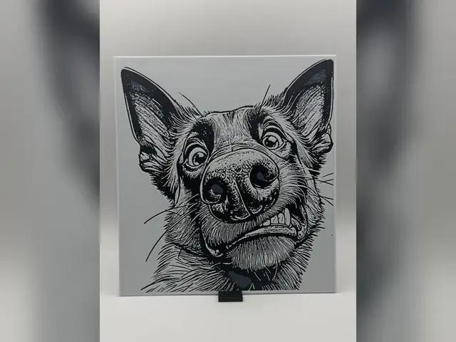 HueForge model: German Shepherd Goofy Face HueForge Print by Thadius