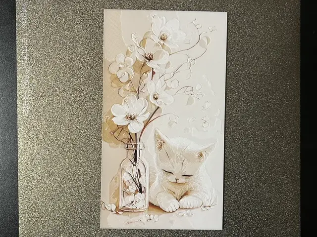 HueForge model: Cat with Bloom Hueforge by FantasyZ