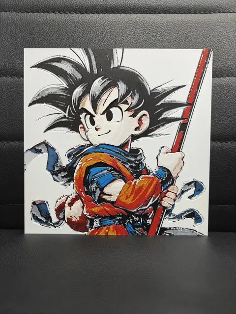 HueForge model: Goku Kid DB Daima by TheHueforgeLady