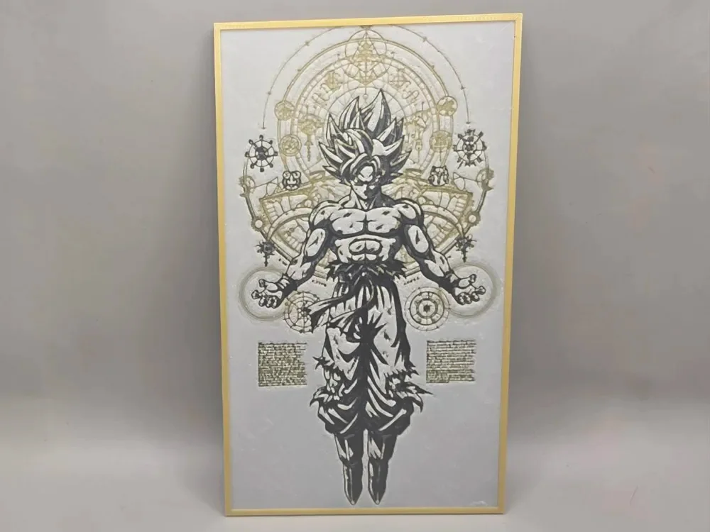 Son Goku SS - HueForge by keko HueForge model: Son Goku SS - HueForge by keko