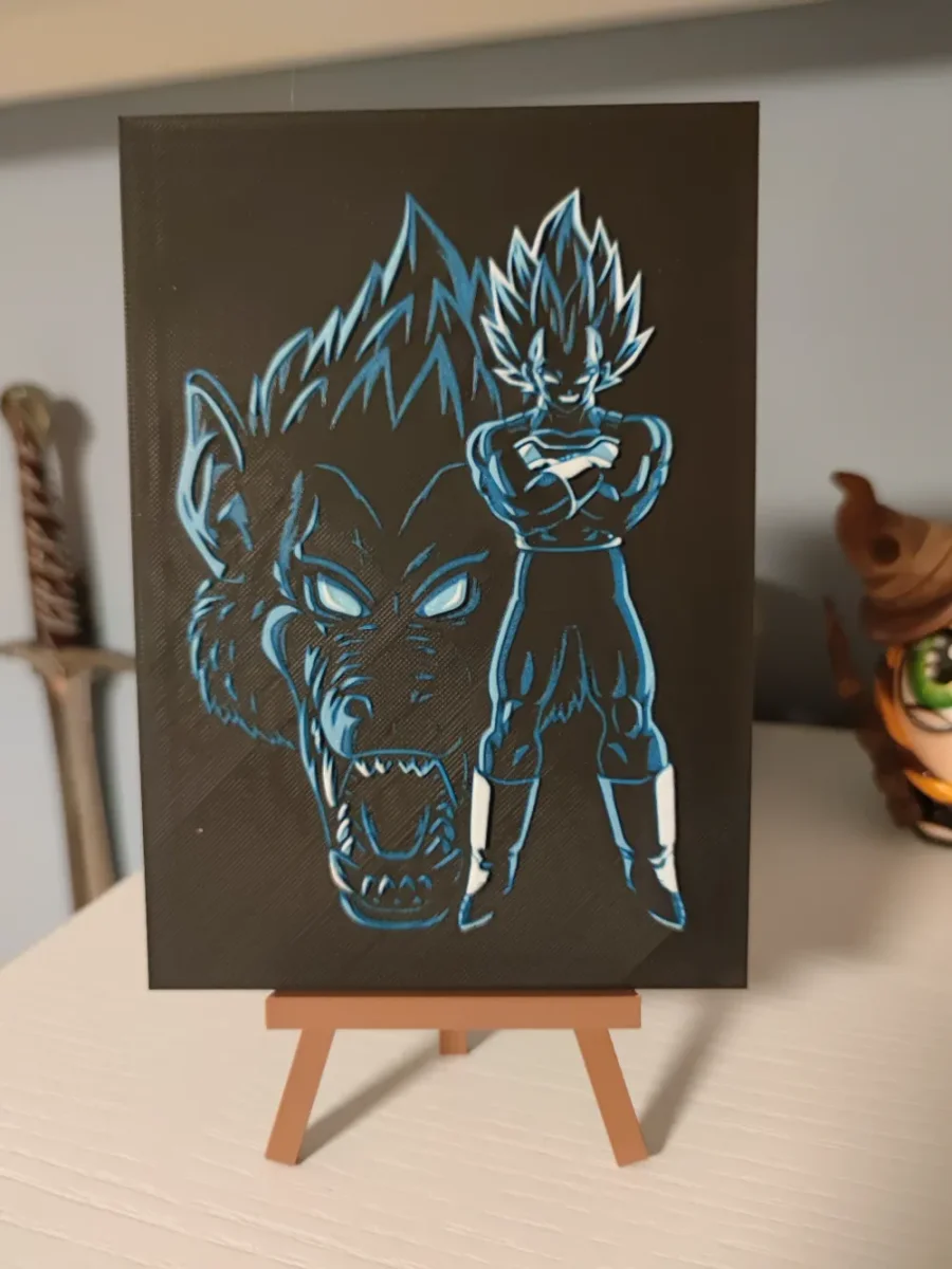 Hueforge Vegeta by Litolunar HueForge model: Hueforge Vegeta by Litolunar