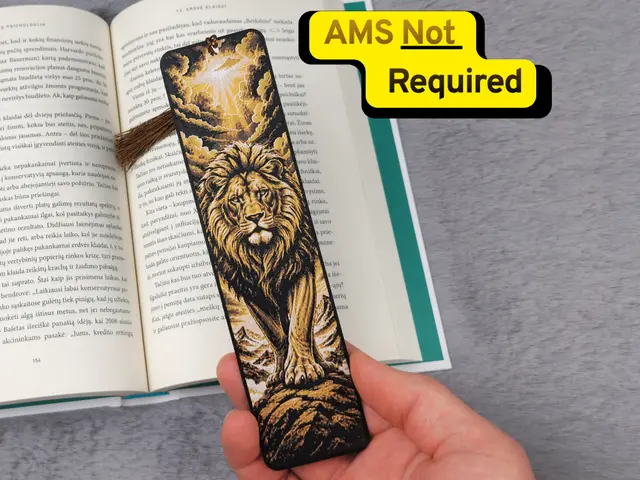 HueForge model: Majestic Lion Sunset HueForge Bookmark by 2D Wall Art