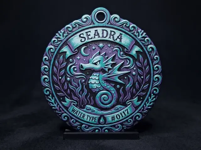 HueForge model: Seadra #0117 - Pokemon Ornament by LED