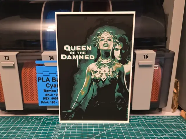 HueForge model: Queen of the Damned Movie Poster - Hueforge Art by Lumpy3D