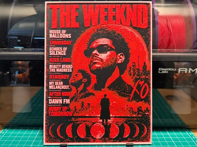 HueForge model: The Weeknd Poster by liv_3d