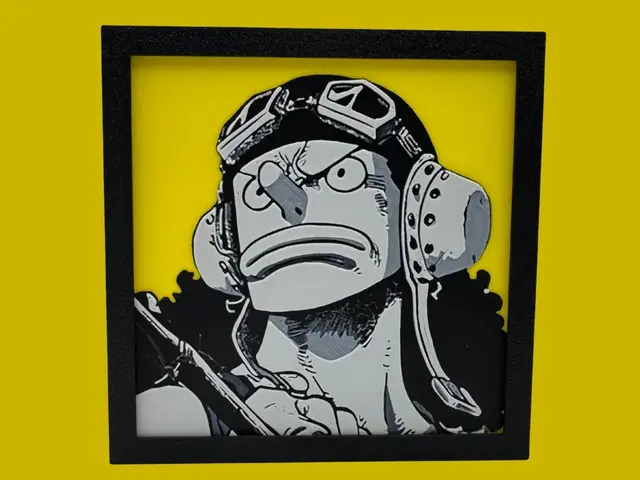 HueForge model: Usopp - One Piece - 4 Color Collection by Canadian Gamer