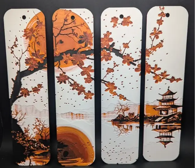 HueForge model: Tranquility Hueforge bookmarks set by the_bearded_jedi