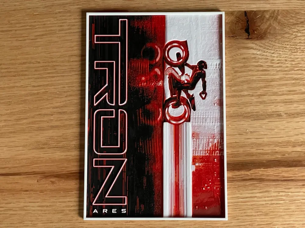 Tron: Ares (2025) Hueforge Movie Poster by NiiON HueForge model: Tron: Ares (2025) Hueforge Movie Poster by NiiON