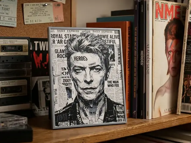 HueForge model: David Bowie newspaper style - HueForge by keko