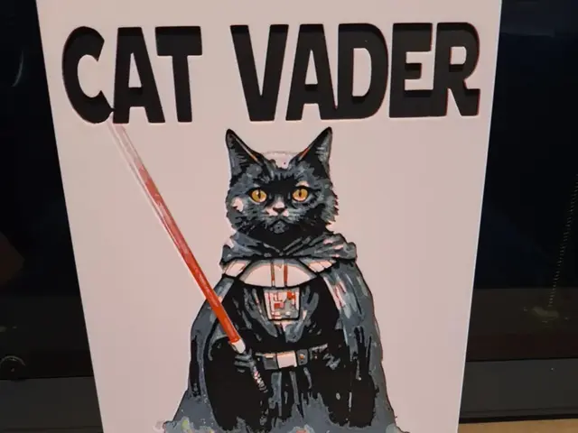 HueForge model: Star wars inspired - Cat Vader -Hueforge by 3dGlow