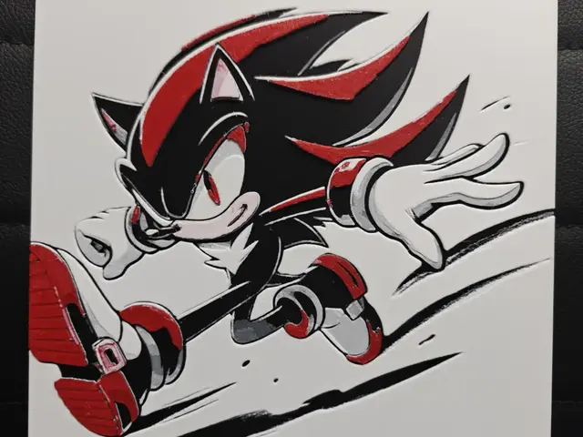 HueForge model: Shadow Sonic by TheHueforgeLady