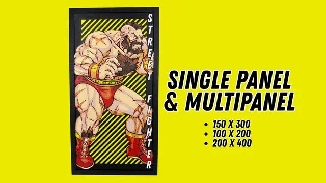 HueForge model: Zangief - Street Fighter Hueforge by Canadian Gamer