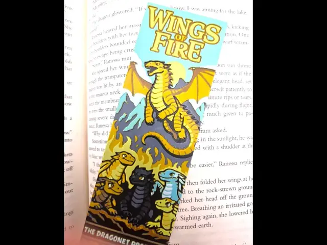 HueForge model: Wings of Fire inspired 50mm x 150mm Bookmark by MythicHue's