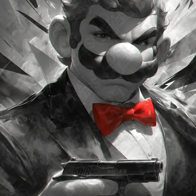 HueForge model: 007 Mario Hueforge by LoFi Layers