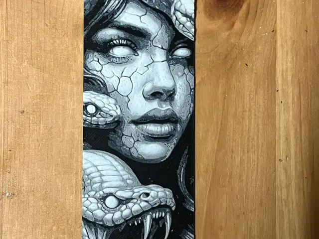 HueForge model: Snake bookmark by Morganja