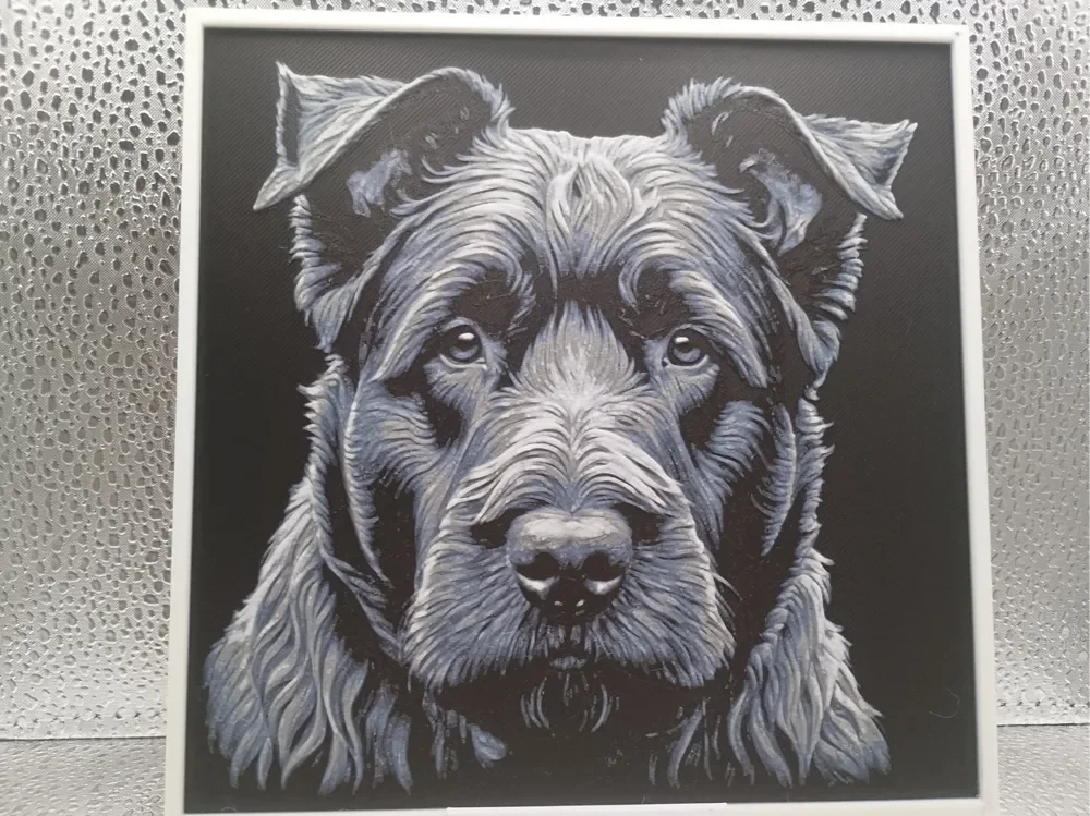 Bouvier des Flandres hueforge by Borishotch Industries HueForge model: Bouvier des Flandres hueforge by Borishotch Industries