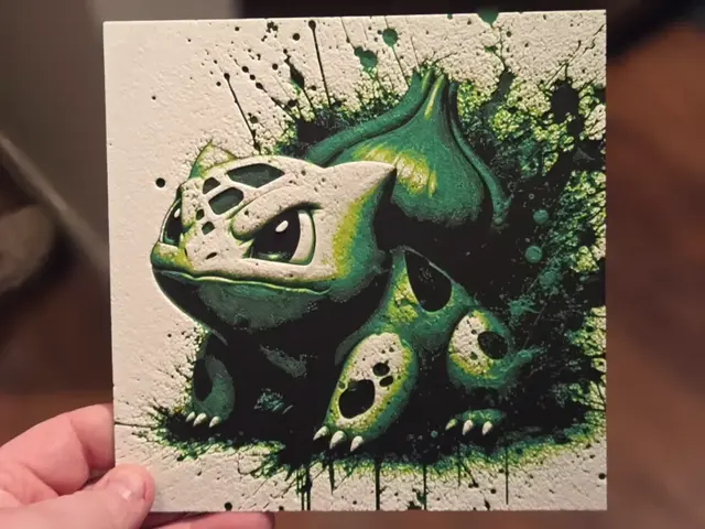 HueForge model: Graffiti Bulbasaur Hueforge by 3Ree Printing