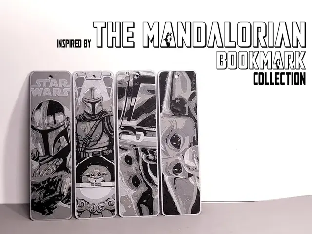 Inspired by The Mandalorian bookmark star wars